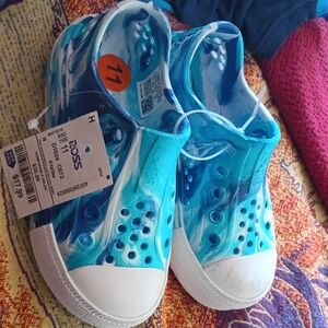 Kids Blue Slip-On Shoes